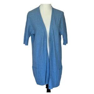 Eileen Fisher Loose Knit Long Cardigan Sz L